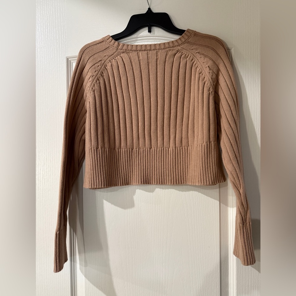 PacSun taupe cropped sweater -‎ L.A. Hearts - Size Medium NWT - Picture 7 of 8